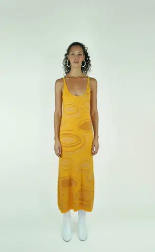 House of Sunny Hockney Dress Yellow Size 14