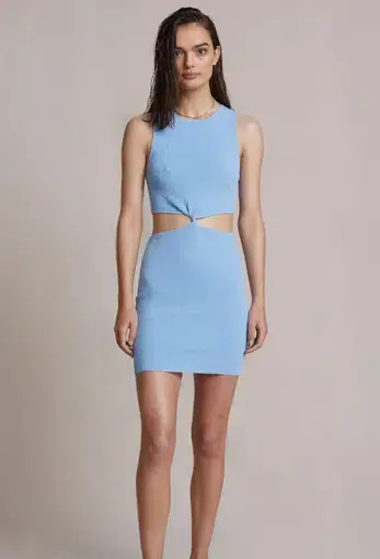 Bec & Bridge Zahara Knit Mini Dress Blue Size 10 