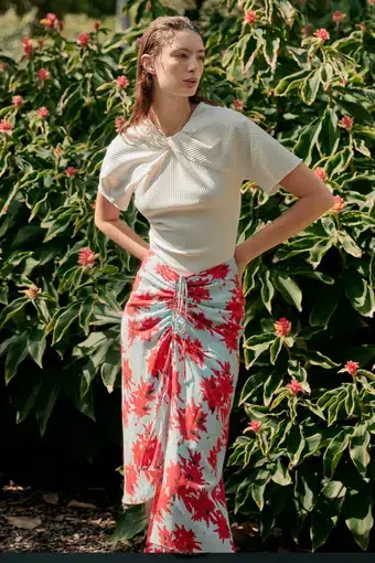 Bianca Spender Gievra Bloom Skirt Print Size 4