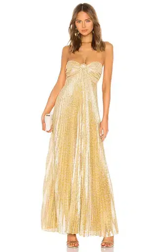 Alexis Joya Dress Gold Size 8