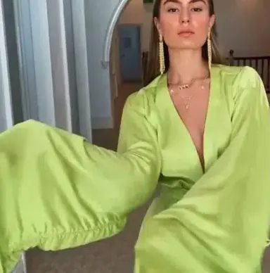 Khirzad Femme Penelope Dress Green Size 8