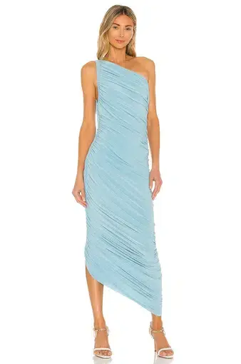 Norma Kamali Diana Gown Powder Blue Size 8