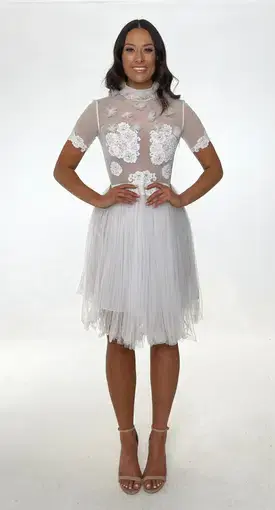 Jonte Dreamer Lace Dress White Size 10 