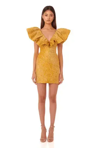 Eliya The Label Felicity Dress Yellow Size 8