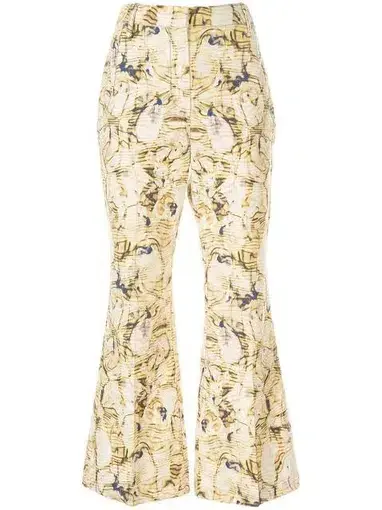 Camilla and Marc Yellow Caspian Flared Pants Yellow Size 10 