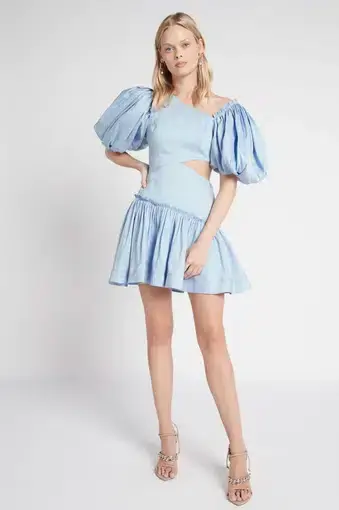 Aje Chateau Mini Dress Blue Size 6