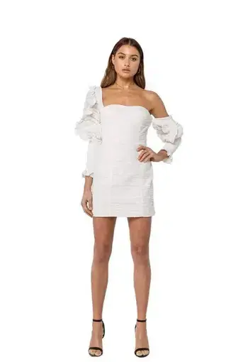 Asilio Asymmetric Mini Dress White size 6