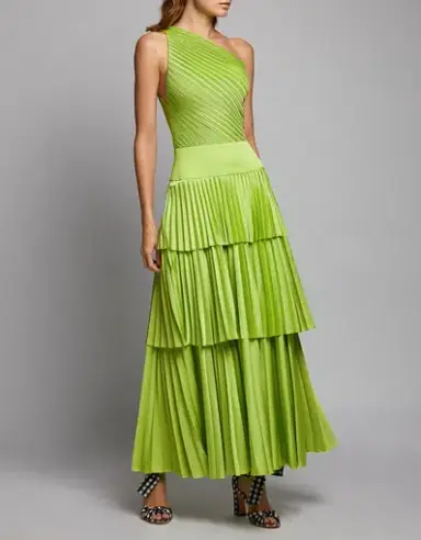 Solace London Larissa Dress Green Size 14