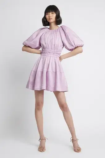 Aje Solitude Cutout Mini Dress in Lilac