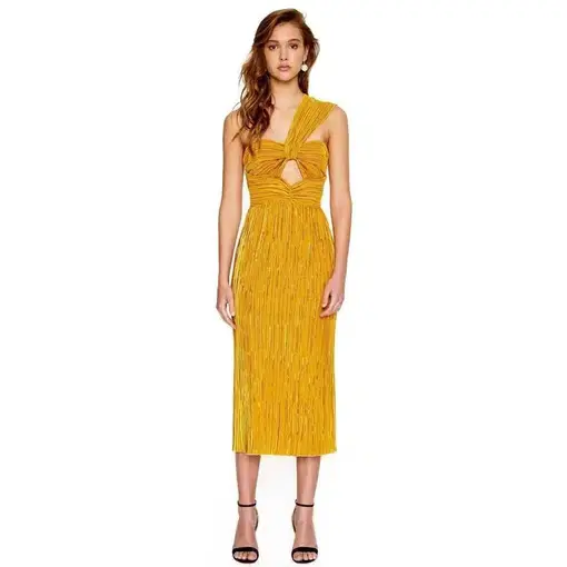 Alice McCall Power Lady Dress Sunset Yellow Size 10