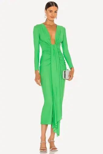 Solace London Lorena Midi Dress Green Size 8