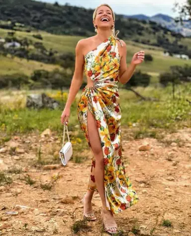 Sonya Moda Nour Yarden Floral Maxi Dress Print Size 8