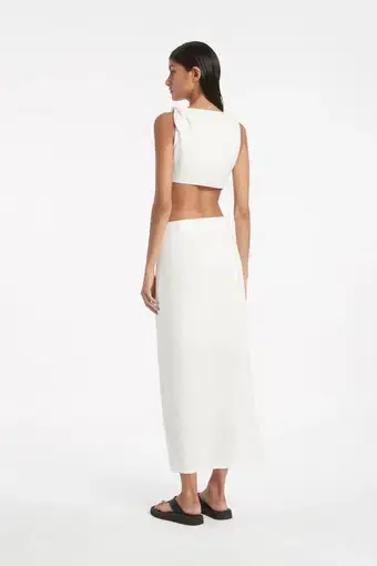  Sir The Label Ambroise Knot Dress Ivory White