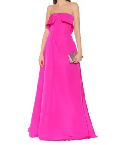 Alex Perry Elena Strapless Open Cuff Gown Pink Size 6