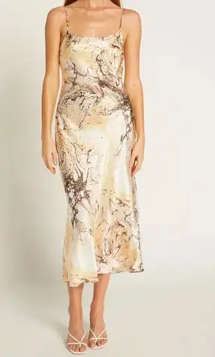 Ginia Blaire Dress in Marble Print