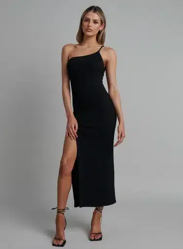 Bayse Posy Midi Dress Black Size S