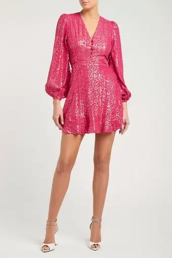 Rebecca Vallance Valencia Mini Dress Pink Size 10