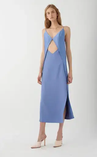Dion Lee Tessellate Dress Cornflower Blue Size 10