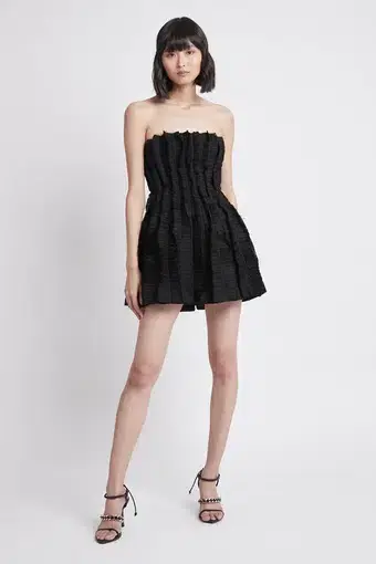 Aje Hybrid Sleeveless Mini Dress Black Size 10 