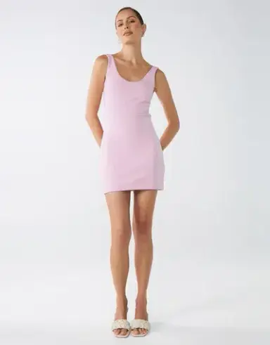 Lover Jonesey Mini Dress Pink 