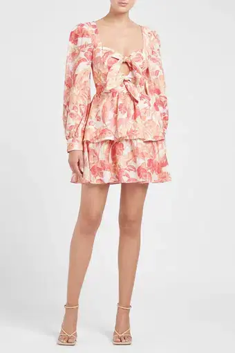 Rebecca Vallance Tropicale Mini Dress Print Size AU 12