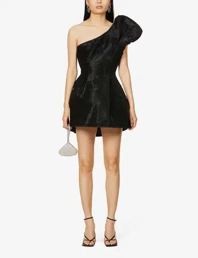 Rachel Gilbert Angus Mini Dress Black Size 12