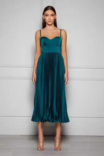 Elle Zeitoune Milan Dress in Emerald Green Size 12