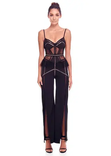Eliya the Label Capri Jumpsuit Black Size 10 