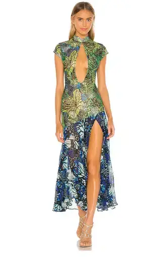 Kim Shui Lace Butterfly Dress Print Size S