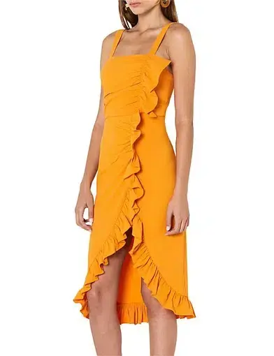 By Johnny Crossover Nectar Dress Orange Size 8