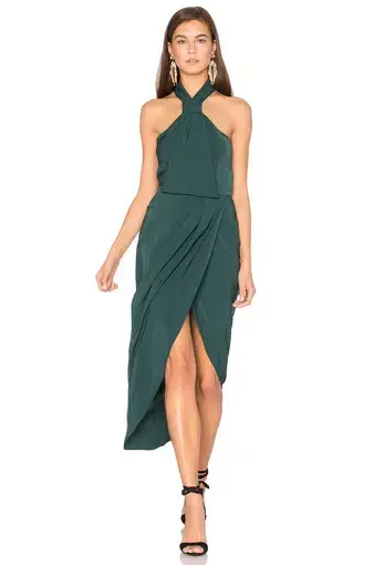 Shona Joy Knot Draped Dress Seaweed Size 10 