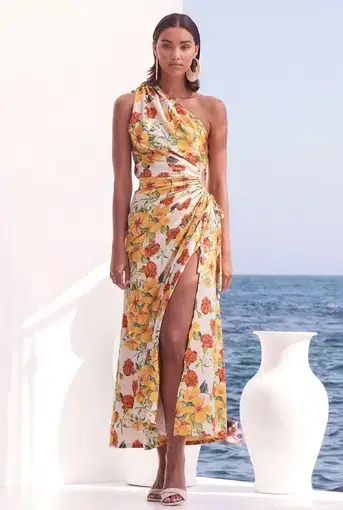 Sonya Moda Nour Yarden Floral Maxi Dress Print Size 12