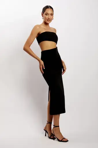 Meshki Diana Cut Out Black Maxi Dress Black Size 6