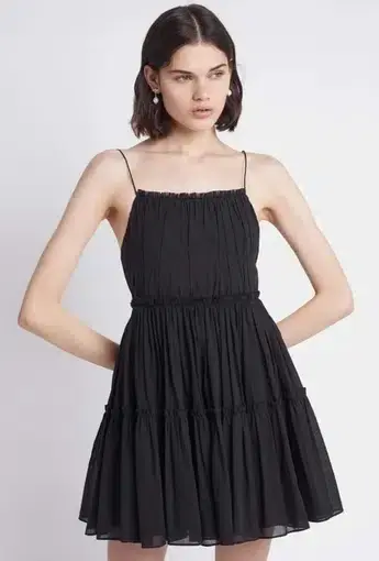 Aje Wilderness Mini Dress Black Size 16