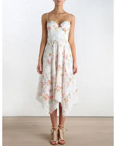 Zimmermann Belle Bustier Dress Print Size 0/Au 8 