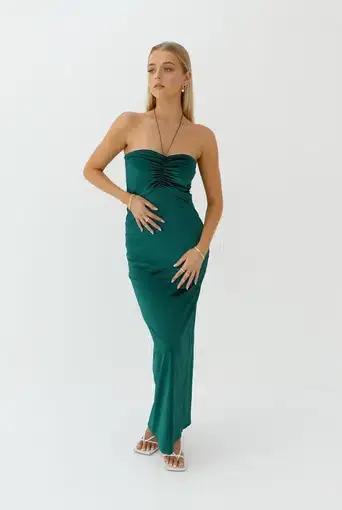 Hntr the Label Lulu Gown Emerald Size XS/S