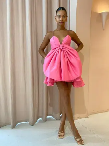 Helen O'Connor Valentine Dress Flamingo Pink Size 6