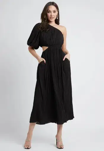 Sheike Grecian Maxi Dress Black Size 16