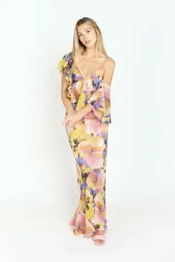 Ruby Marina Gown in Maude Floral Print Size 8