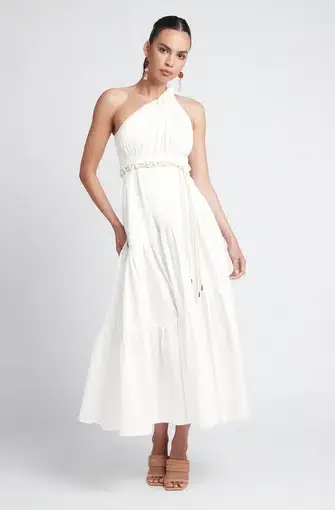 Sheike Harmony White Halter Dress Size 16