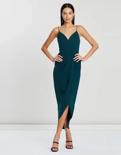 Shona Joy Cocktail Dress in Green Size 10