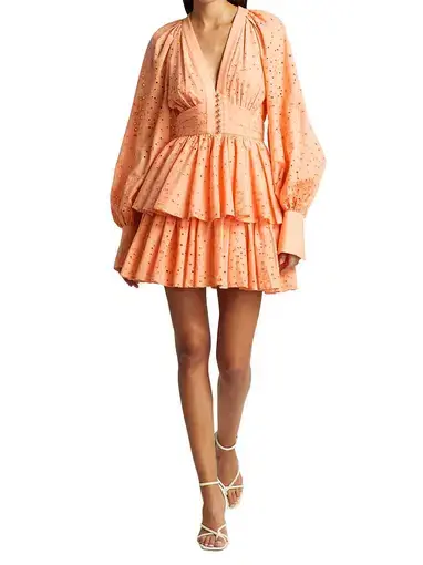 Acler Amelia Dress Orange Size 10