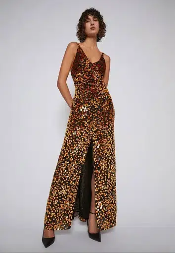 Scanlan Theodore Amber Gown Print Size 8