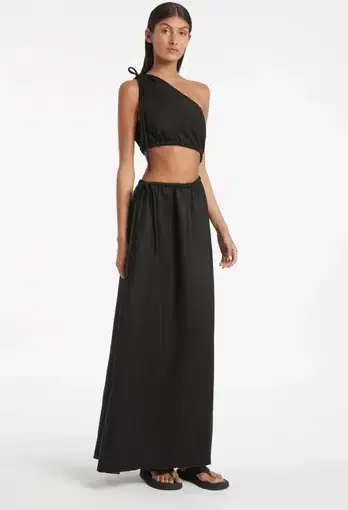 Sir the Label Blanche Asymmetrical Gown Black Size 0