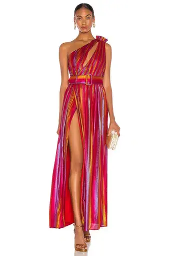 Retrofete Andrea Dress in Rainbow Metallic Size S