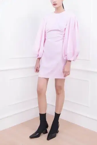 Camilla & Marc Philomena Blouson Sleeve Dress Ice Pink Size 6