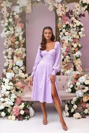 Alamour the Label Lydia Dress Lilac Size L