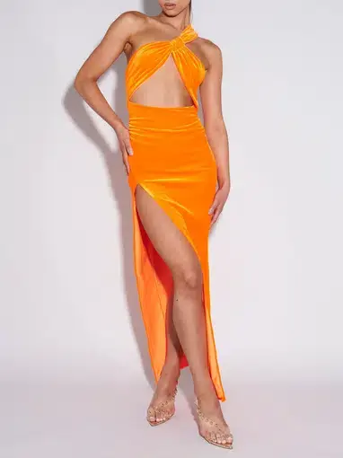 Effie Kats Lana Gown Orange Size 6 