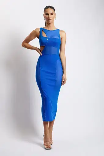 Meshki Chelsea Dress Cobalt Blue Size 8 