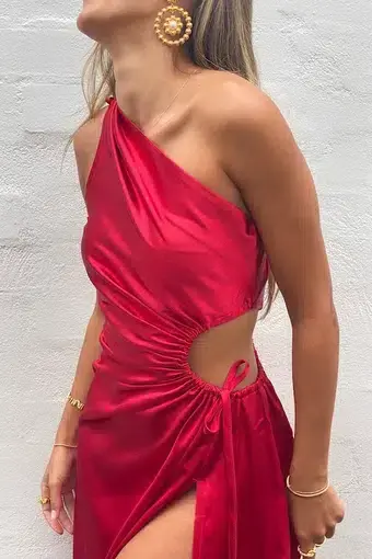Sonya Moda Nour Scarlett Maxi Dress Red Size 8
